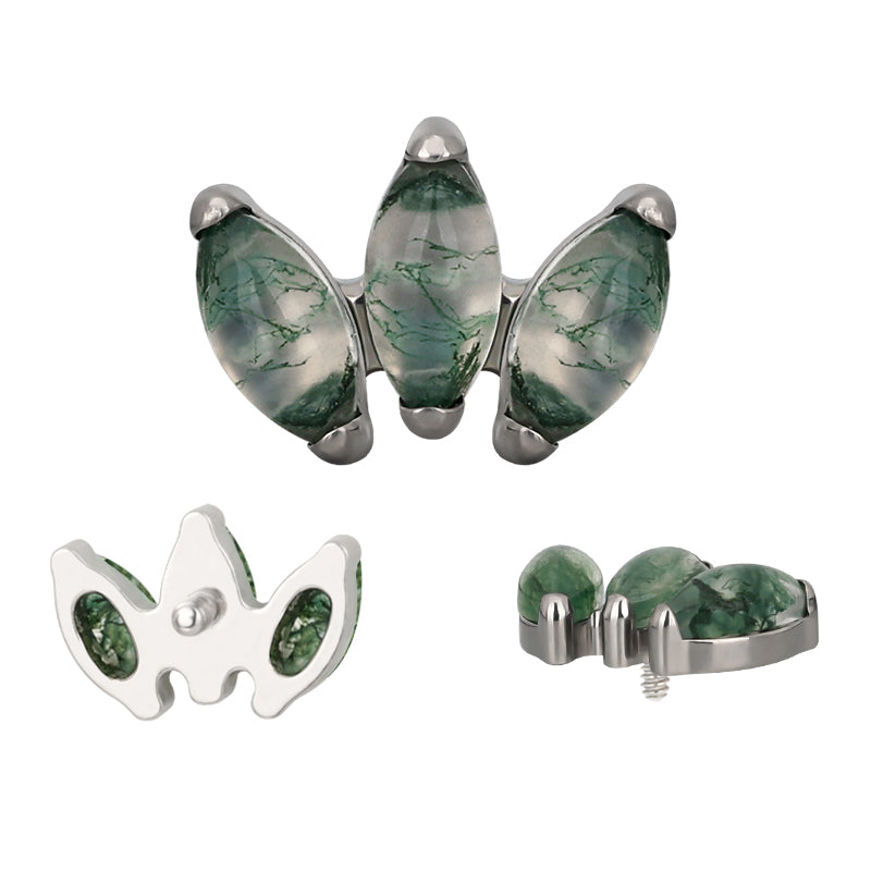 Moss Agate lotus image 1
