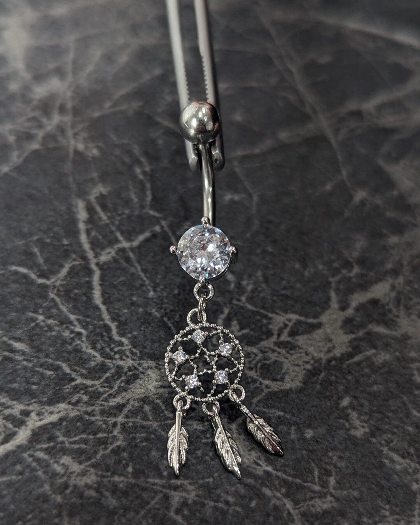 Dream catcher navel bar image 0