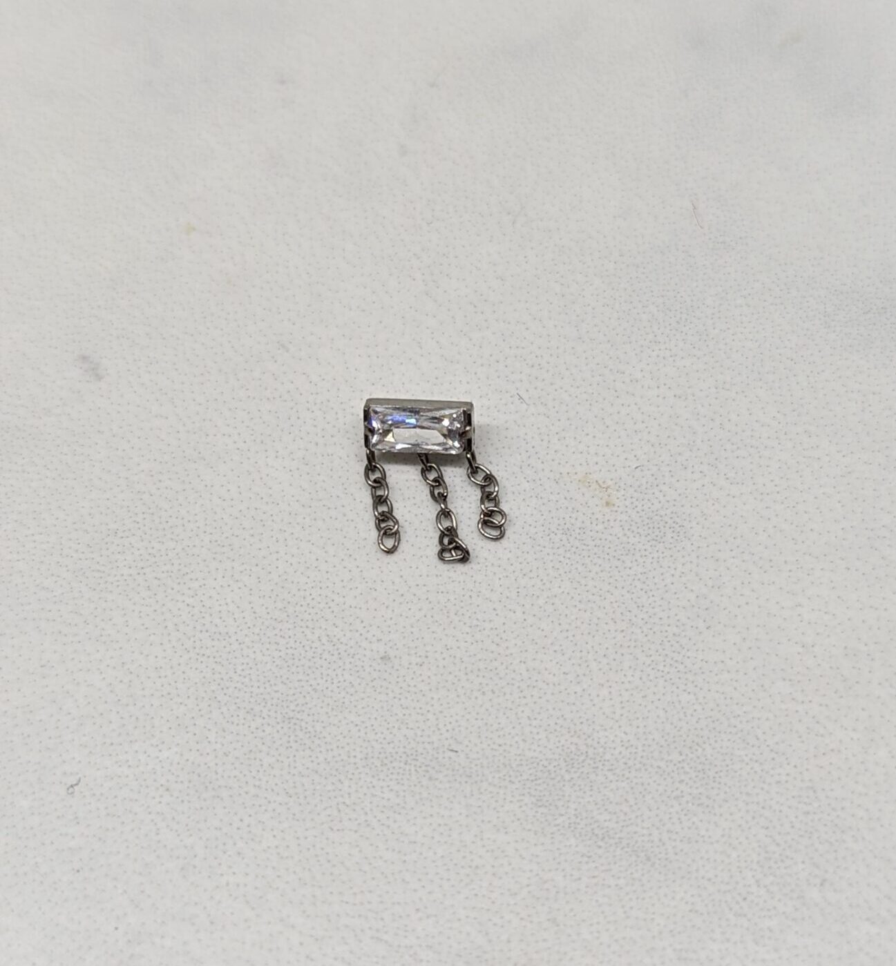 Square gem with chains image 1