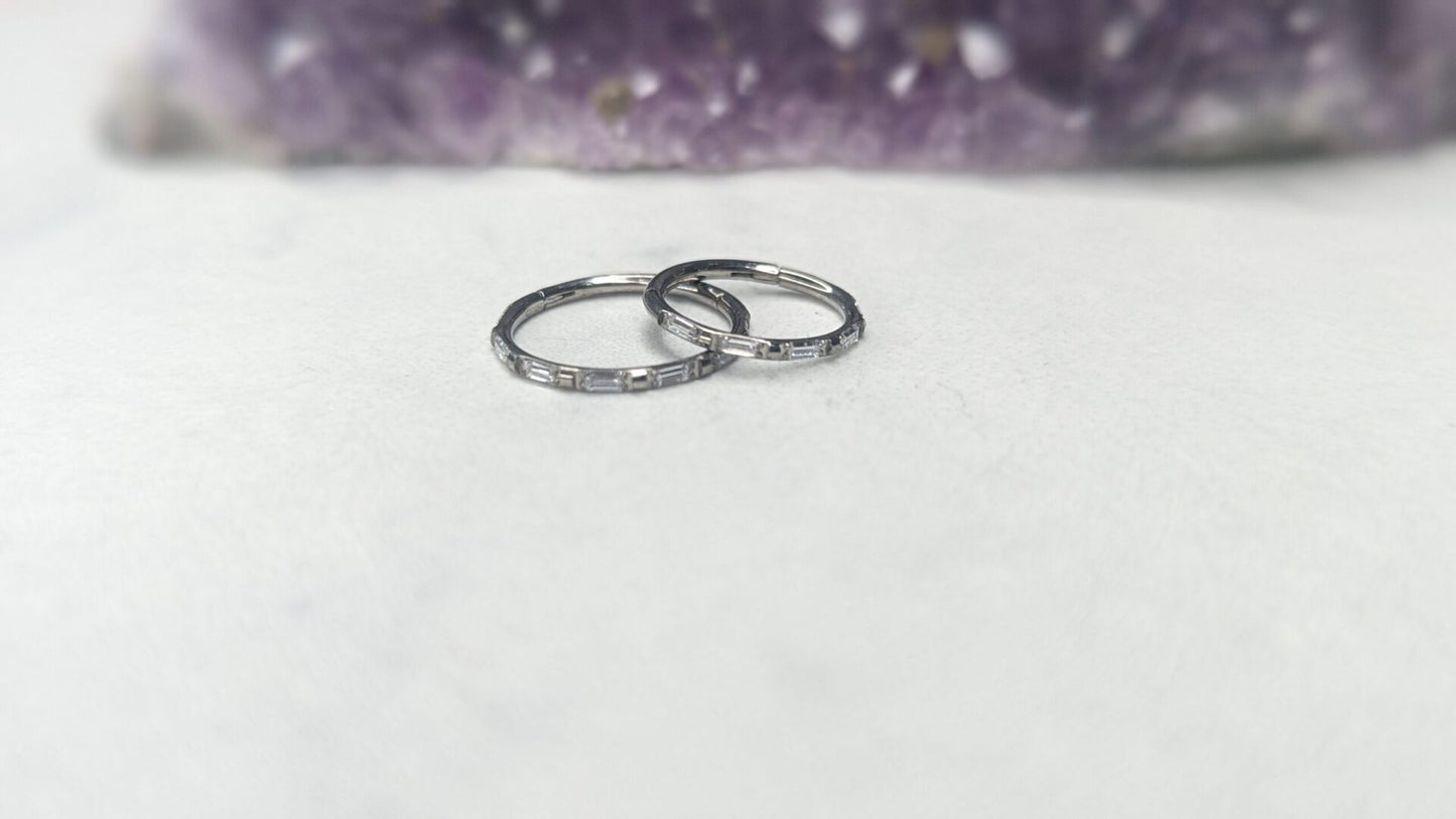 Baguette gem clicker - 12mm image