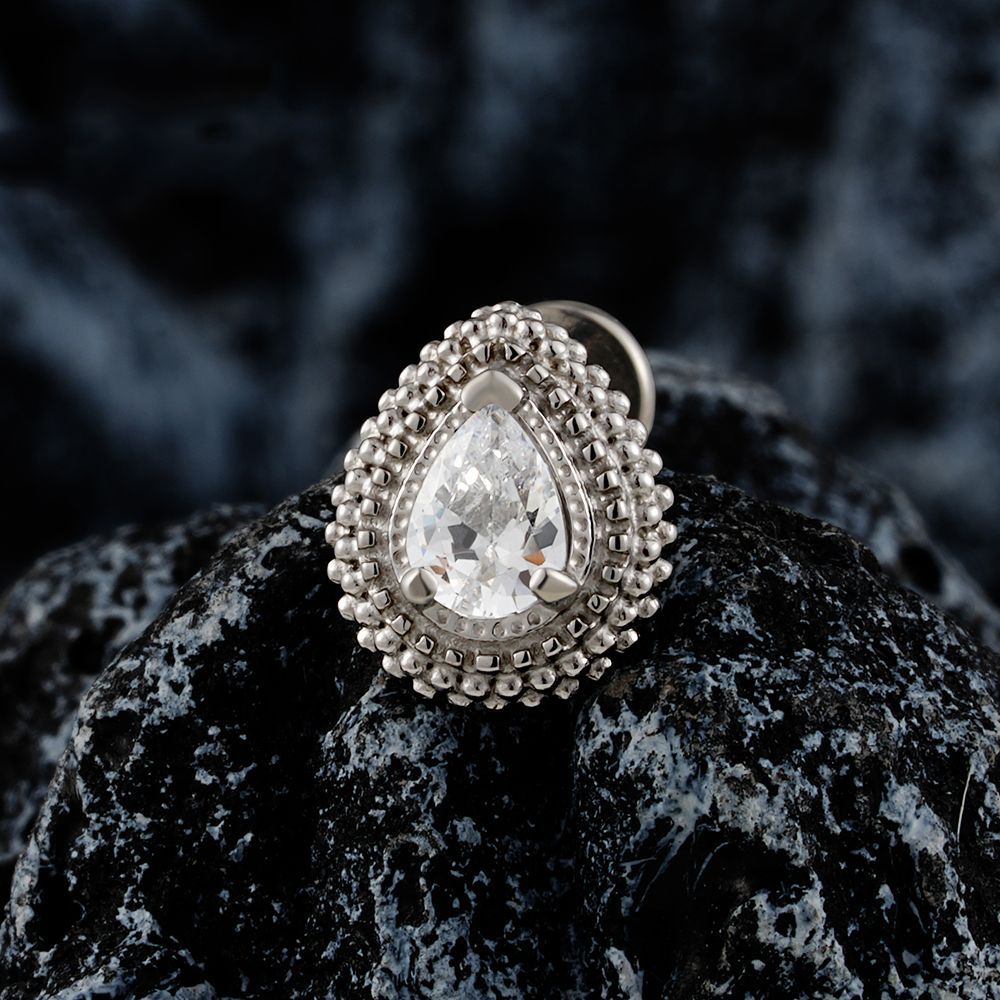 Millgrain Waterdrop Gem image 1