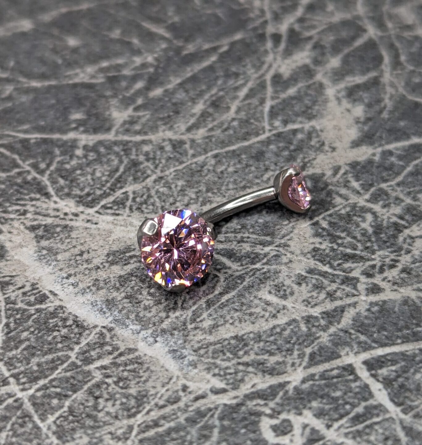 Prong gem navel bar image 3