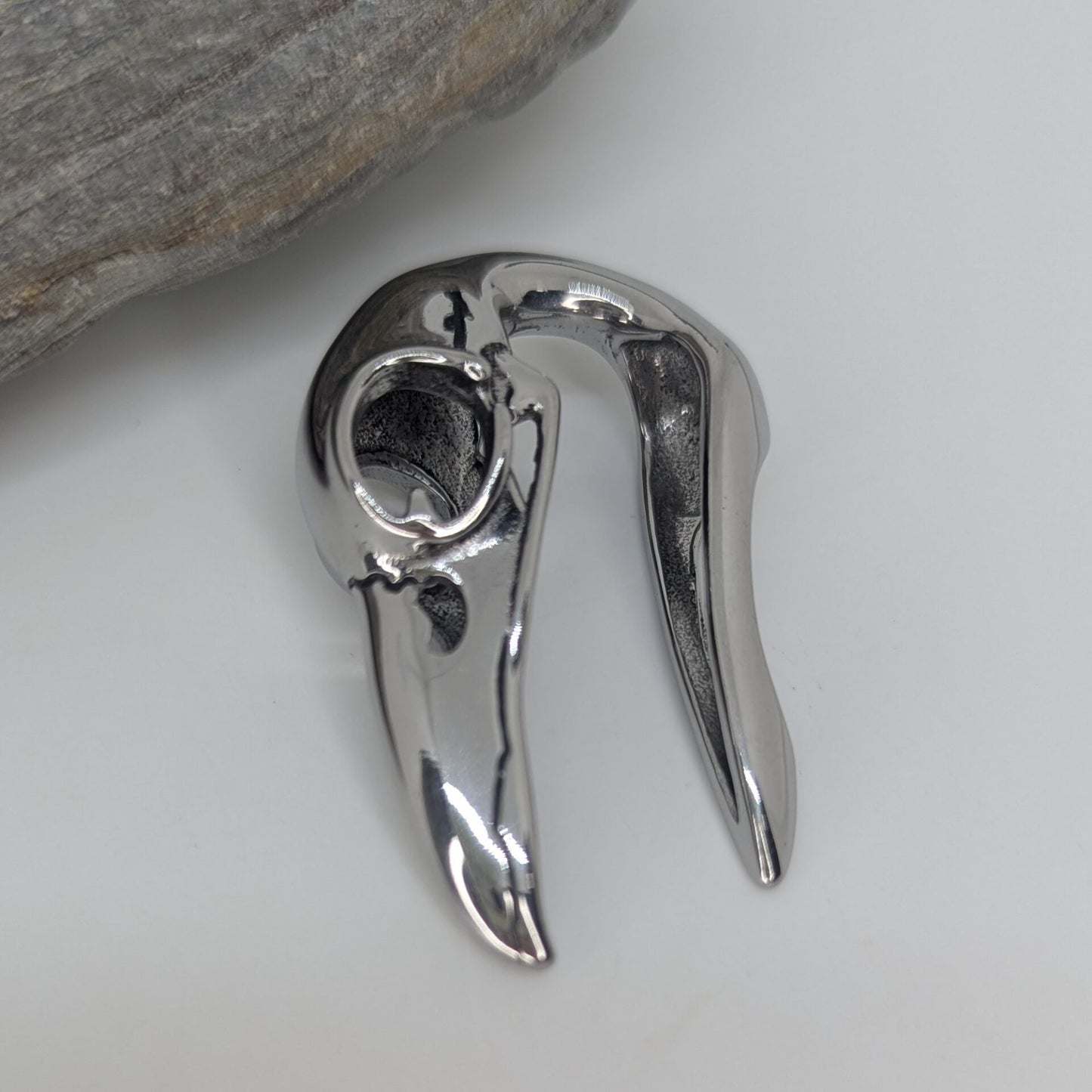 Crow head ear weights 13mm image 2