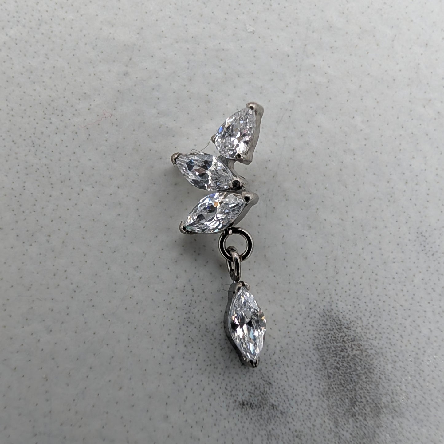 Dangling Marquise cluster White