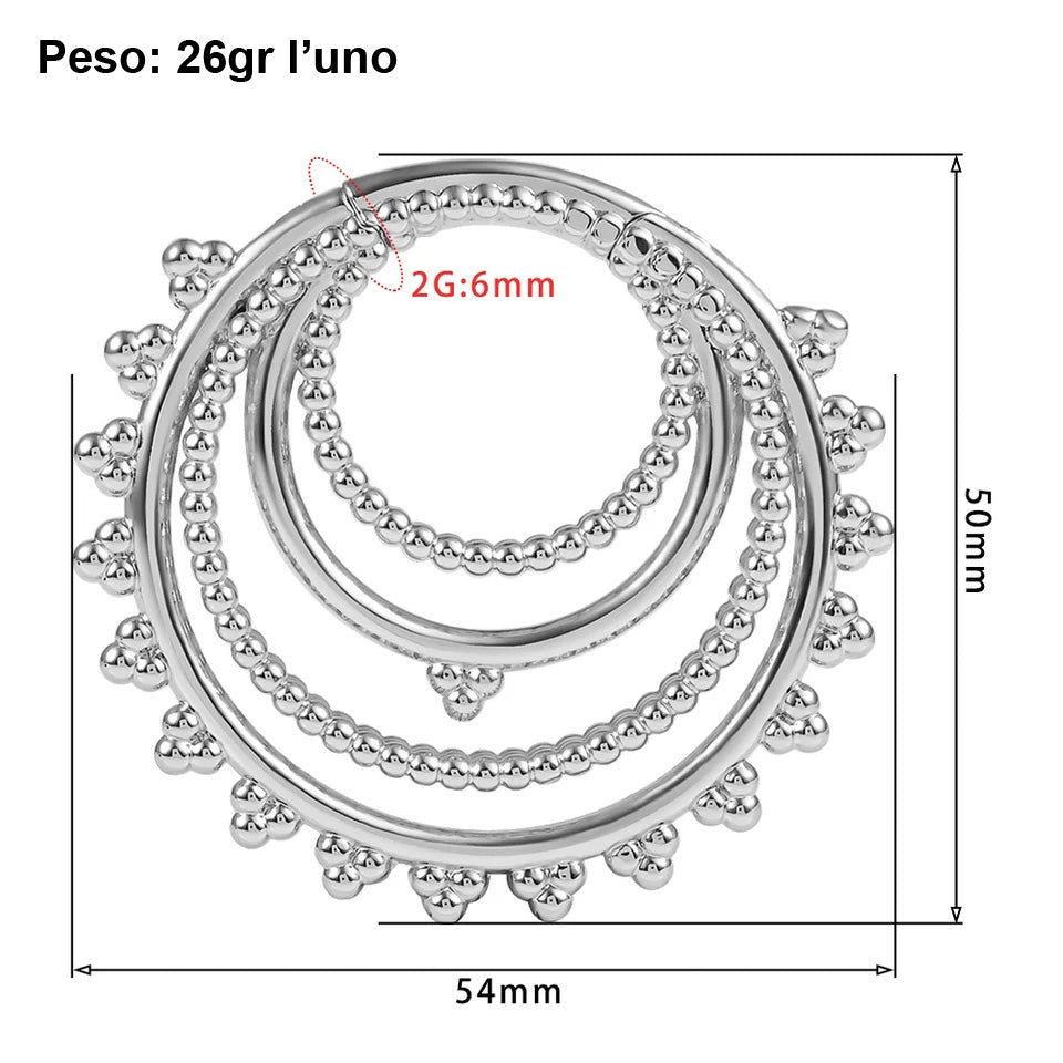 Mehndi clickers PVD gold image 1