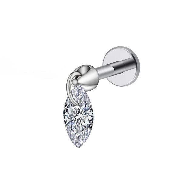 Dangling marquise THREADLESS image 0