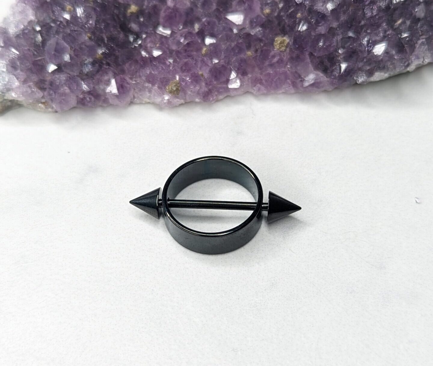 Round nipple shield BLACK image 1
