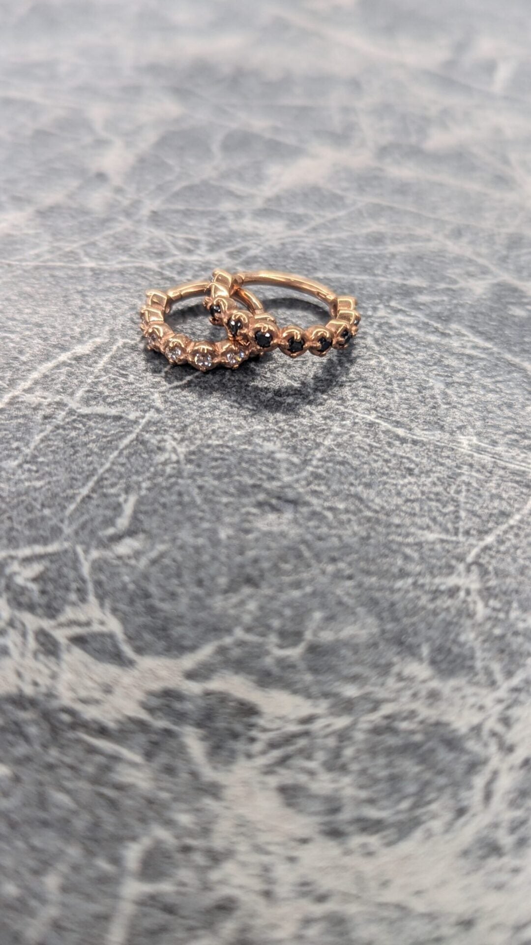 Claw gem clicker rose gold image 0