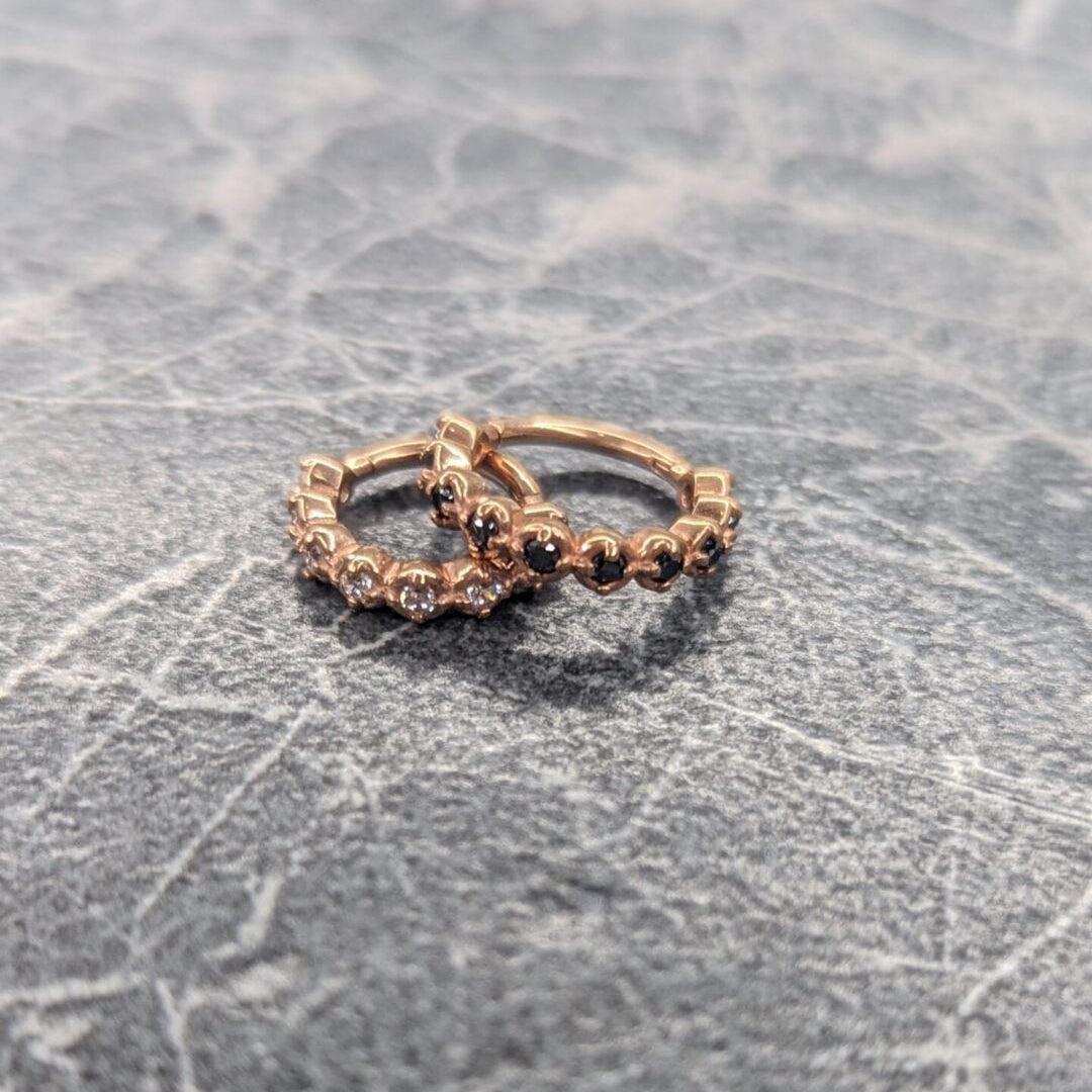 Claw gem clicker rose gold image 0