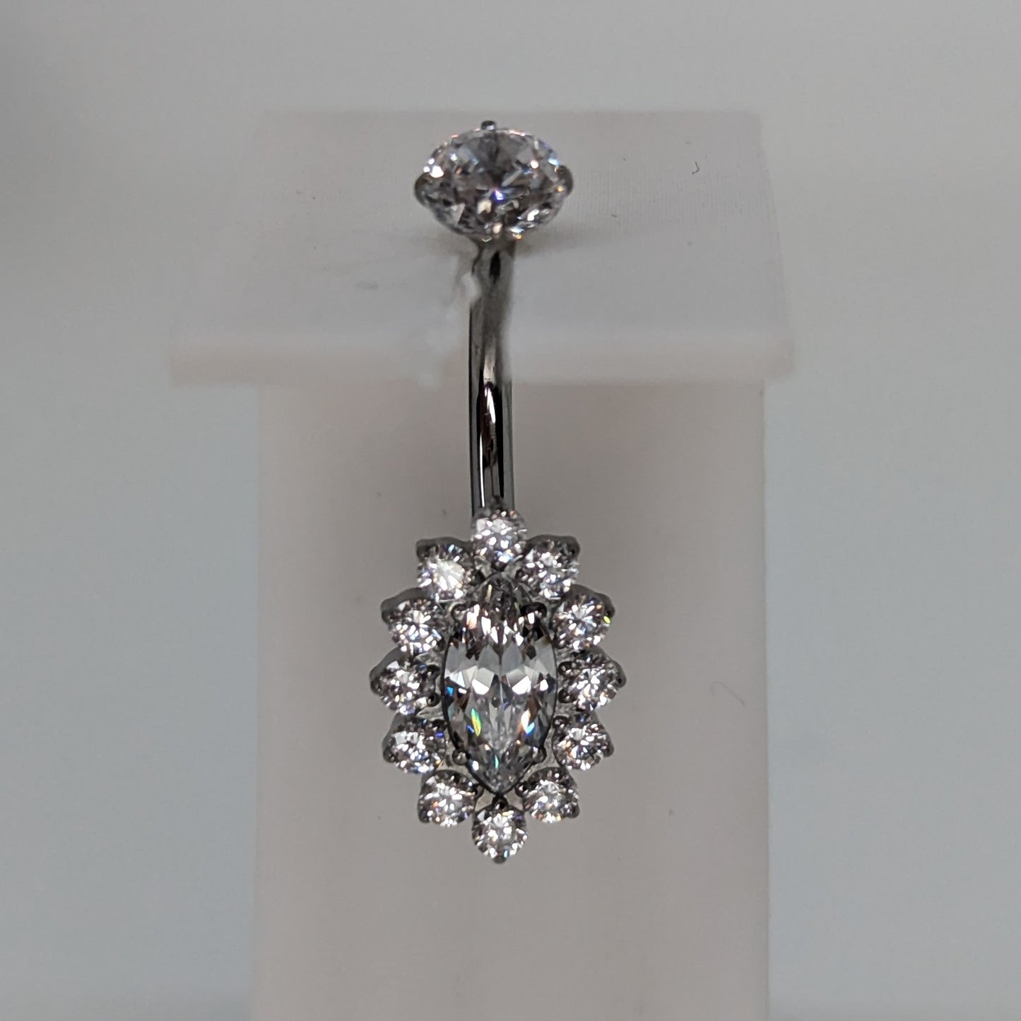 Crown navel bar image 0
