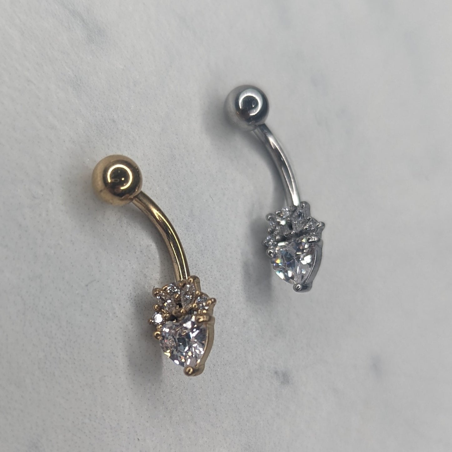 Heart navel bar image 0