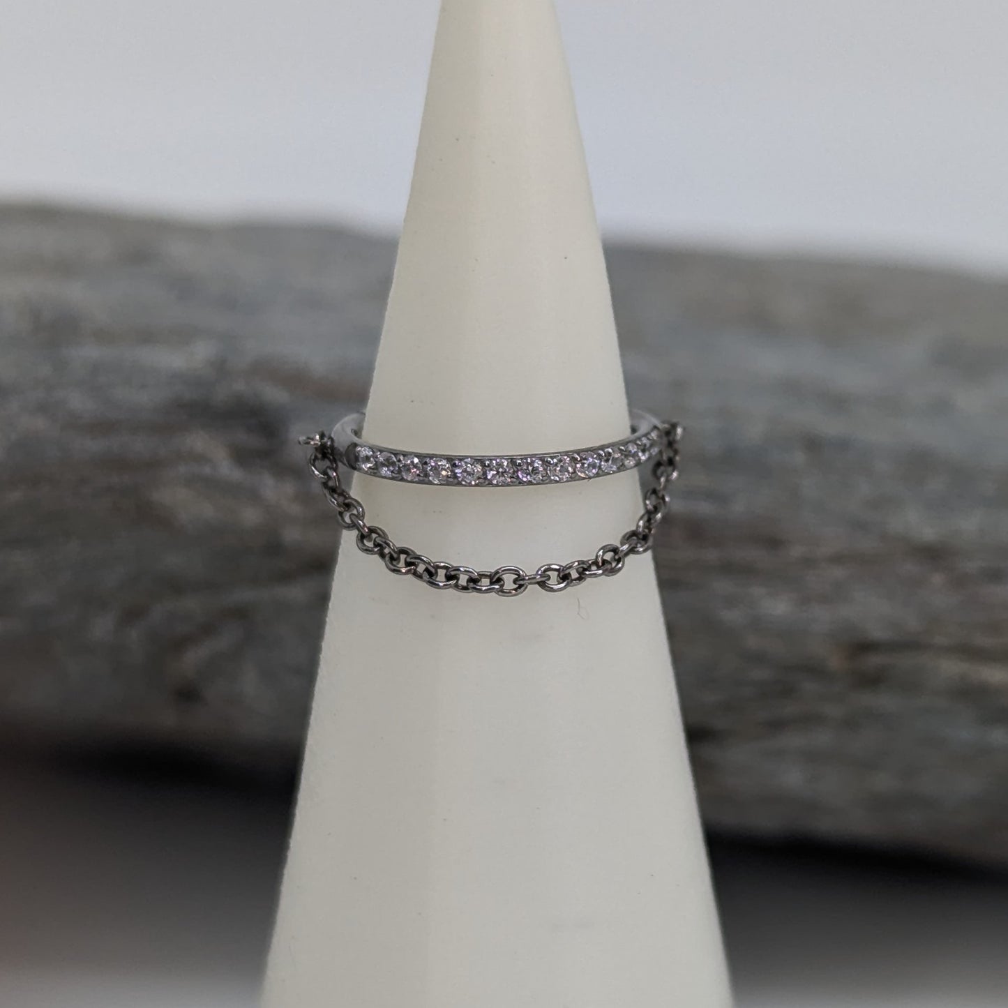 Chained micro pavé clicker image 1