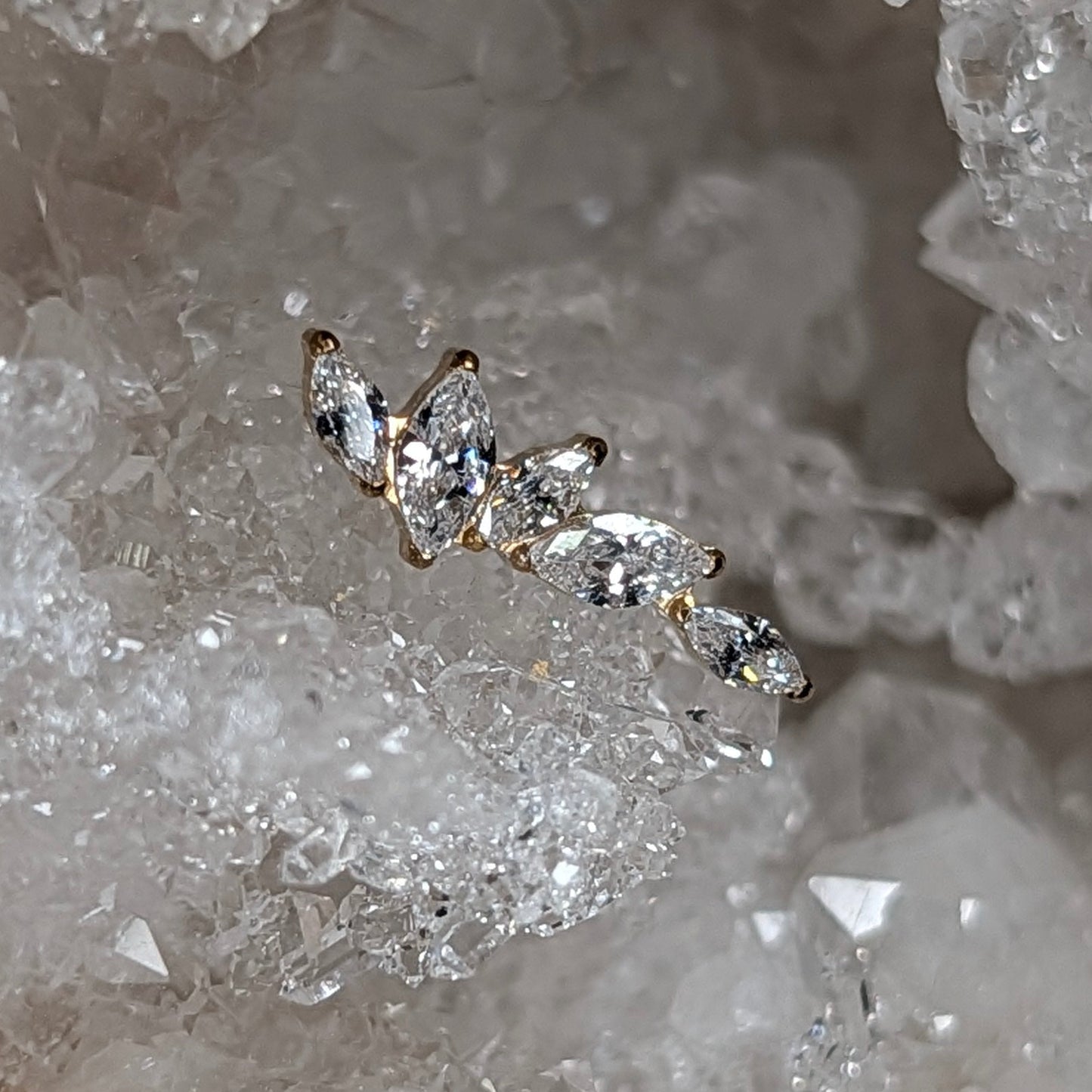 Different leaf PVD gold white