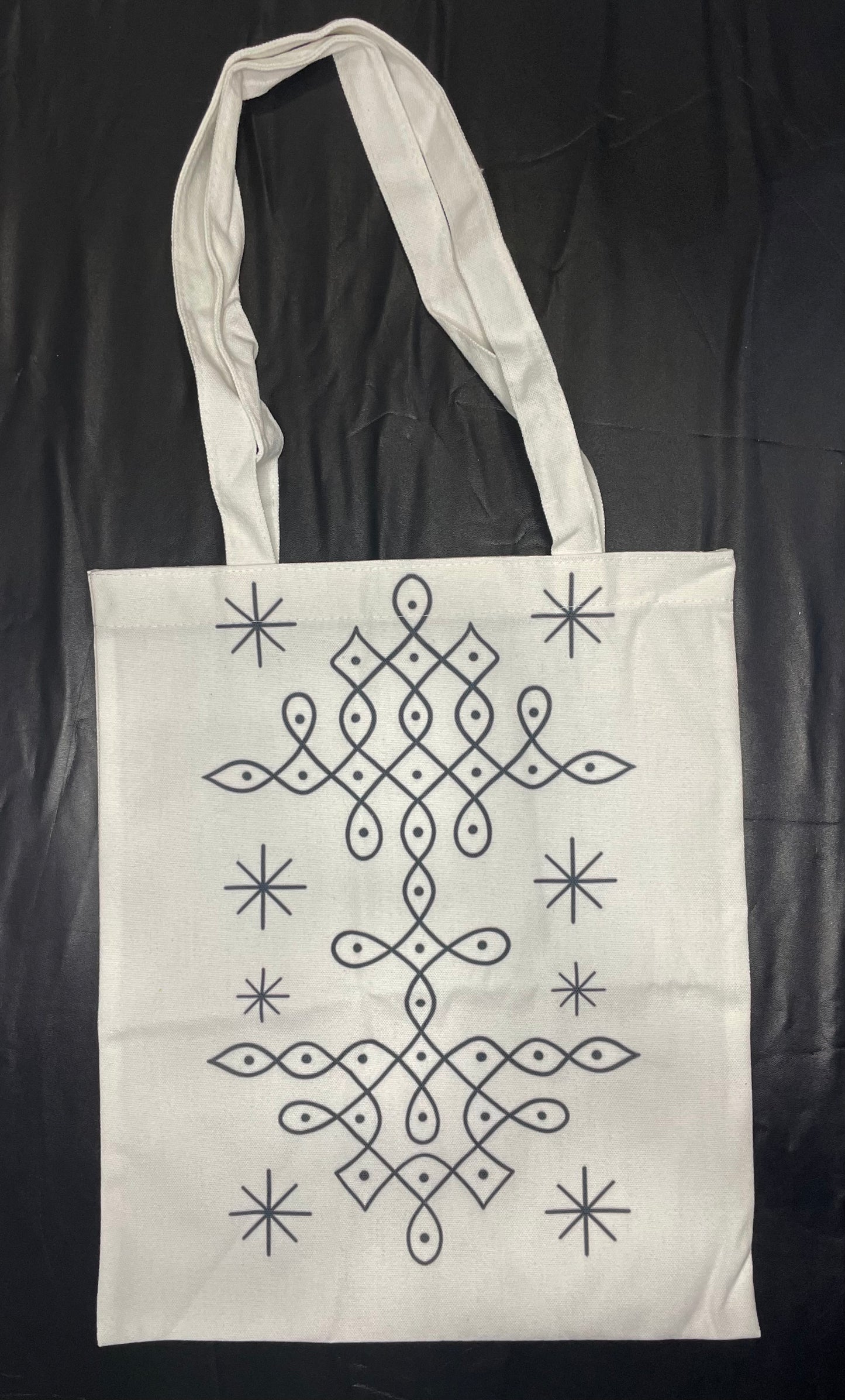 Tote bag con motivi ornamentali