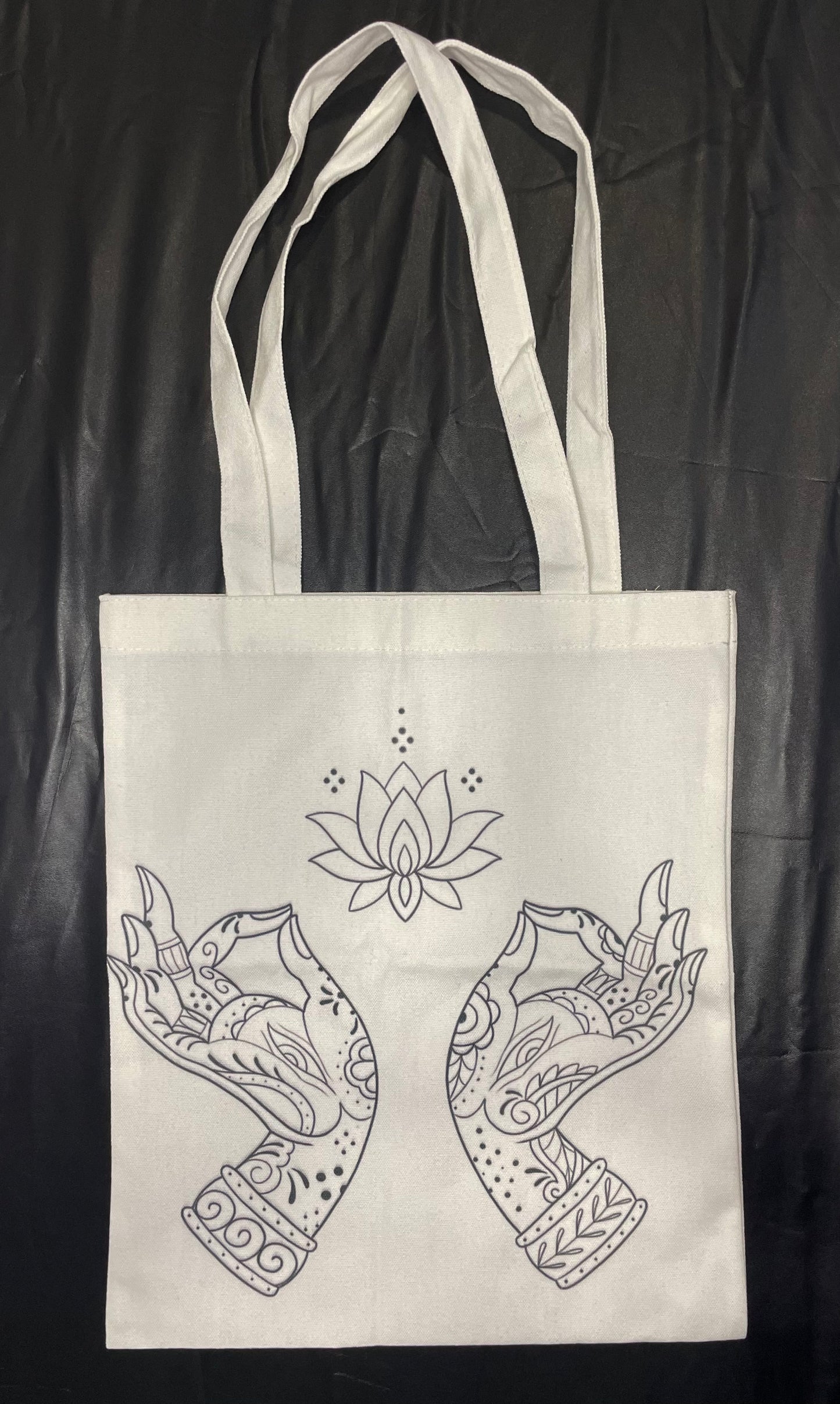 Tote bag con motivi ornamentali