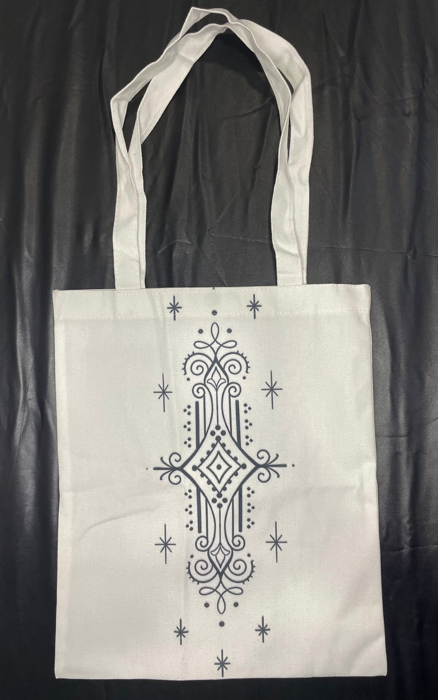 Tote bag con motivi ornamentali