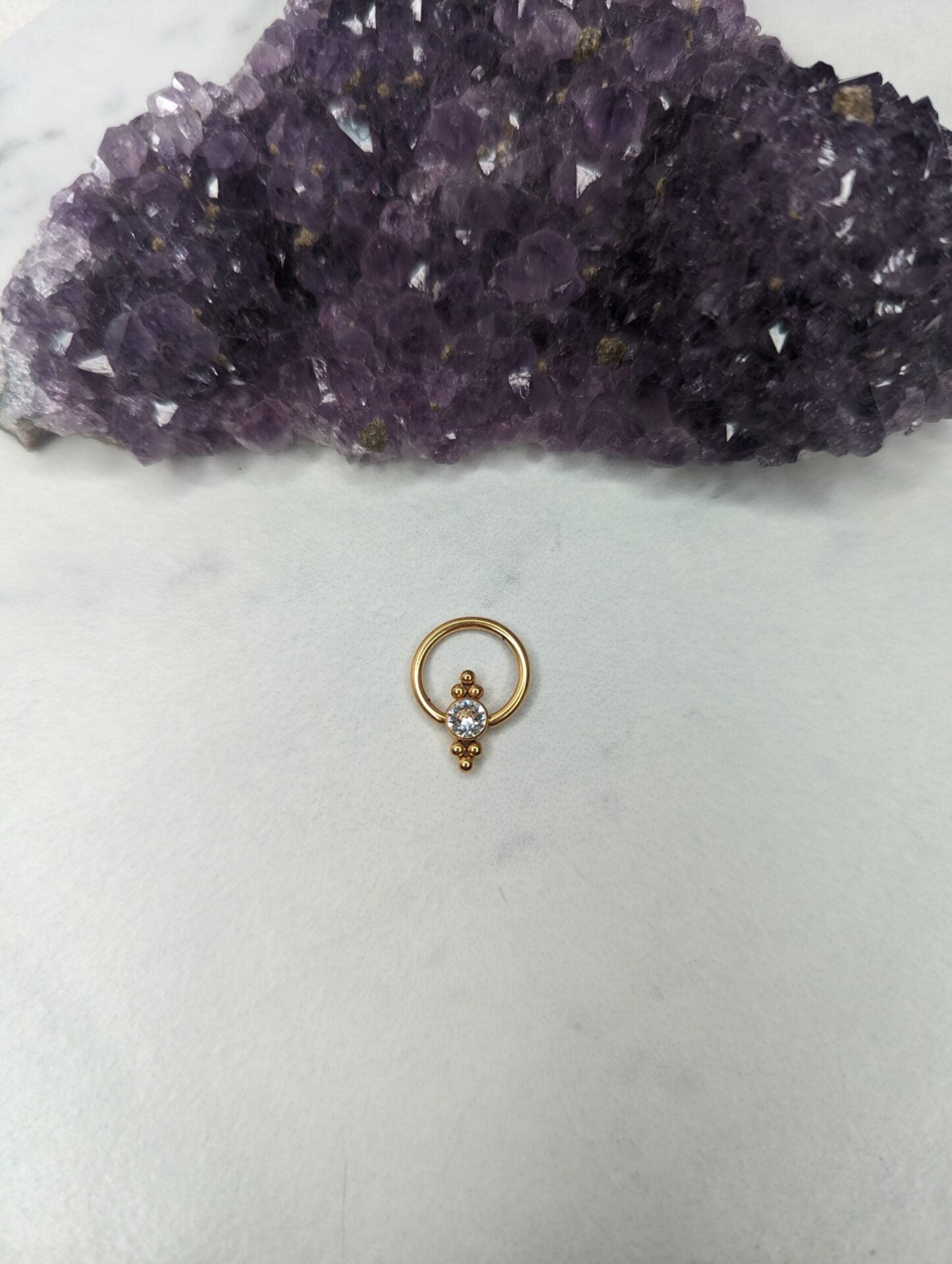 Ornamental BCR attachment PVD gold image 1