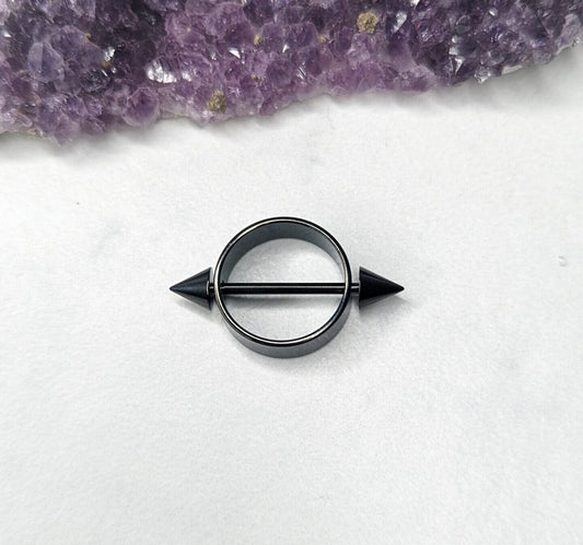 Round nipple shield BLACK image 0