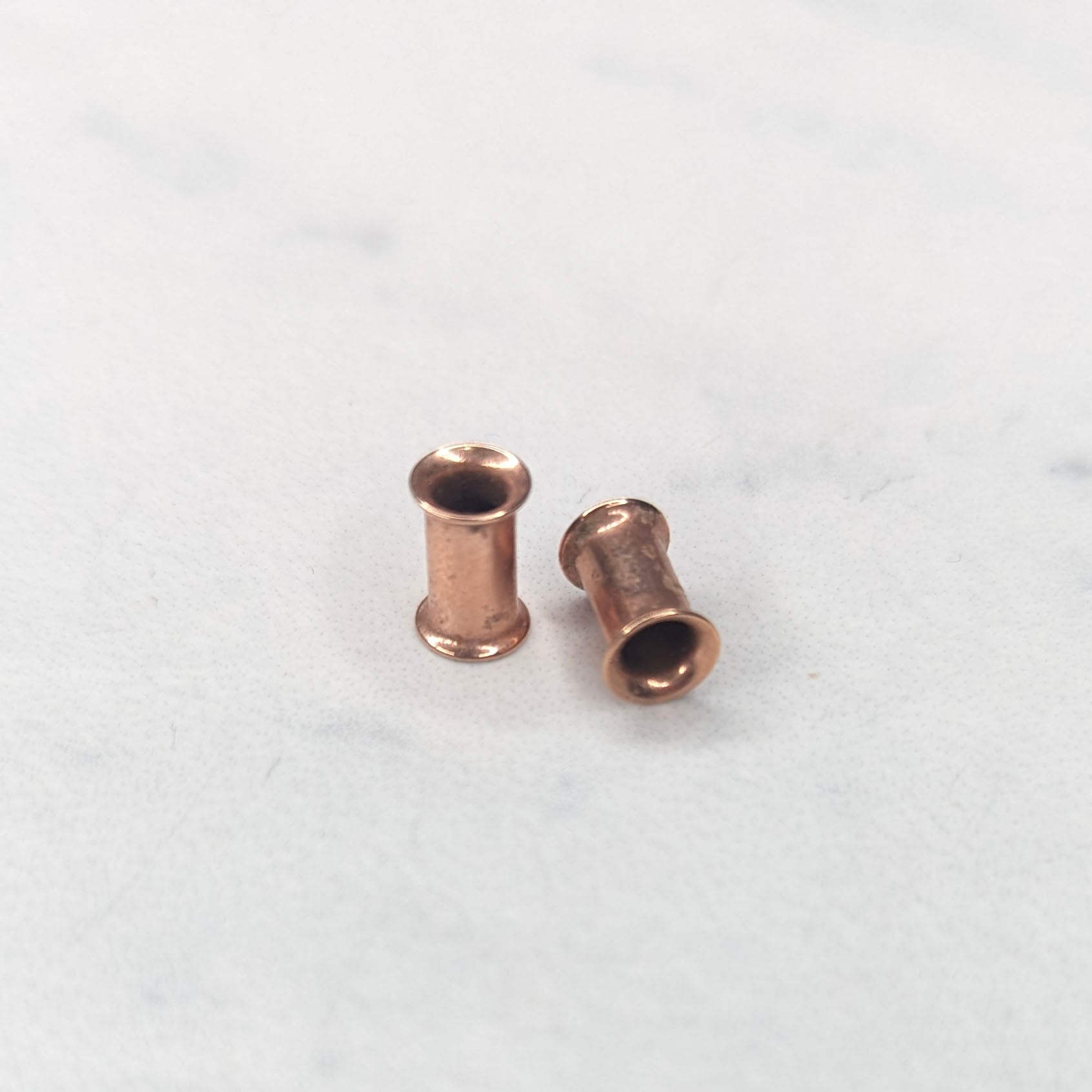 Flared ear tunnel Rose gold image 0