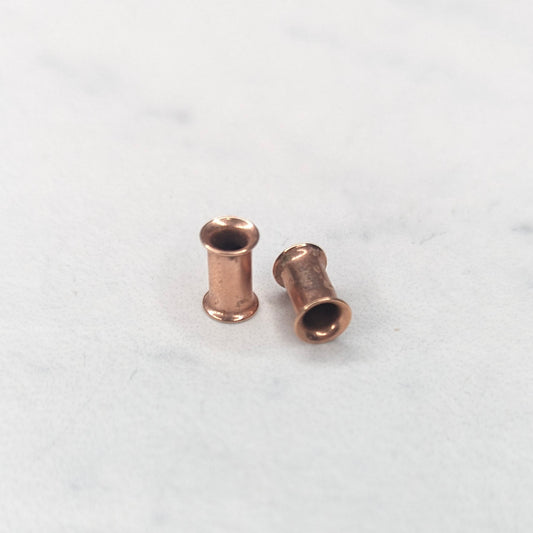 Flared ear tunnel Rose gold image 0