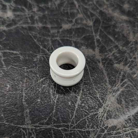 Flesh Tunnel in plastica WHITE image 0