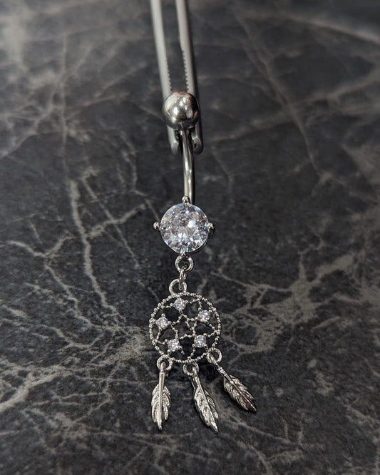 Dream catcher navel bar image 0