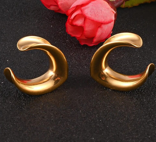V Saddle PVD gold image 0