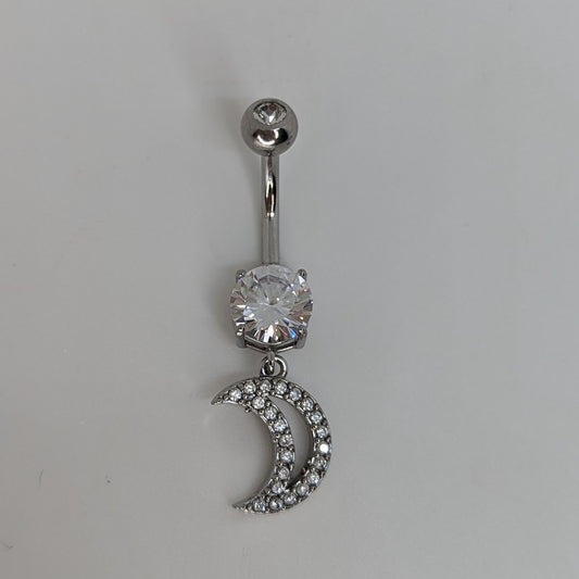 Dangling Moon navel bar image 0