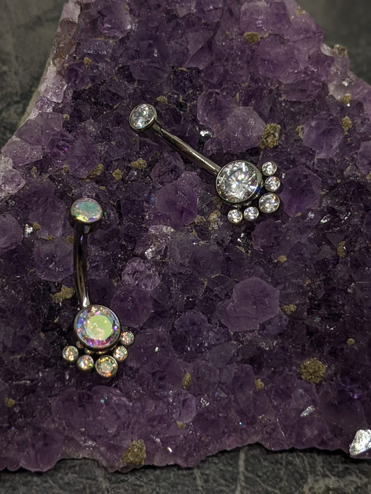 Shiny navel bar image 0