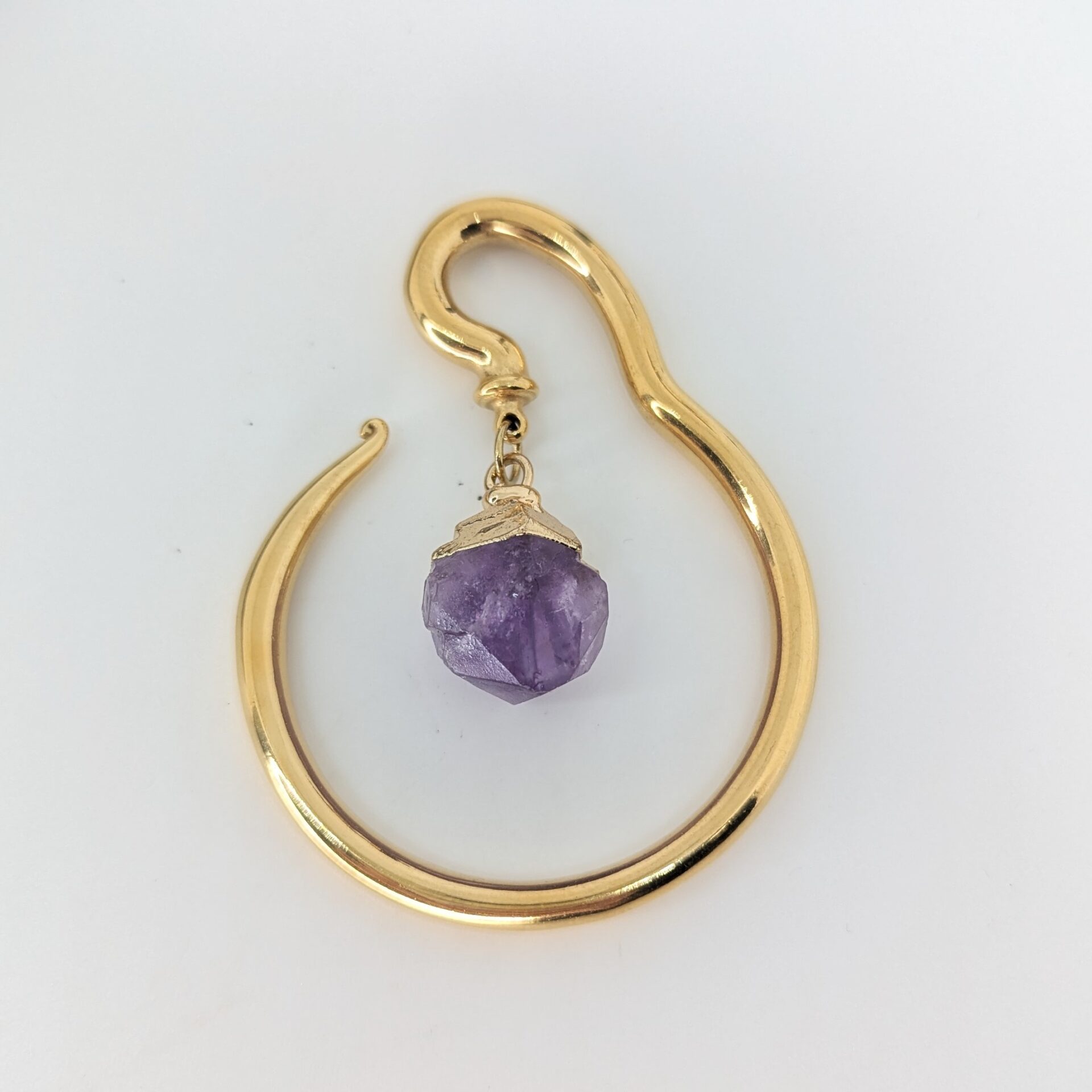 Amethist Hangers 4mm - PVD oro image