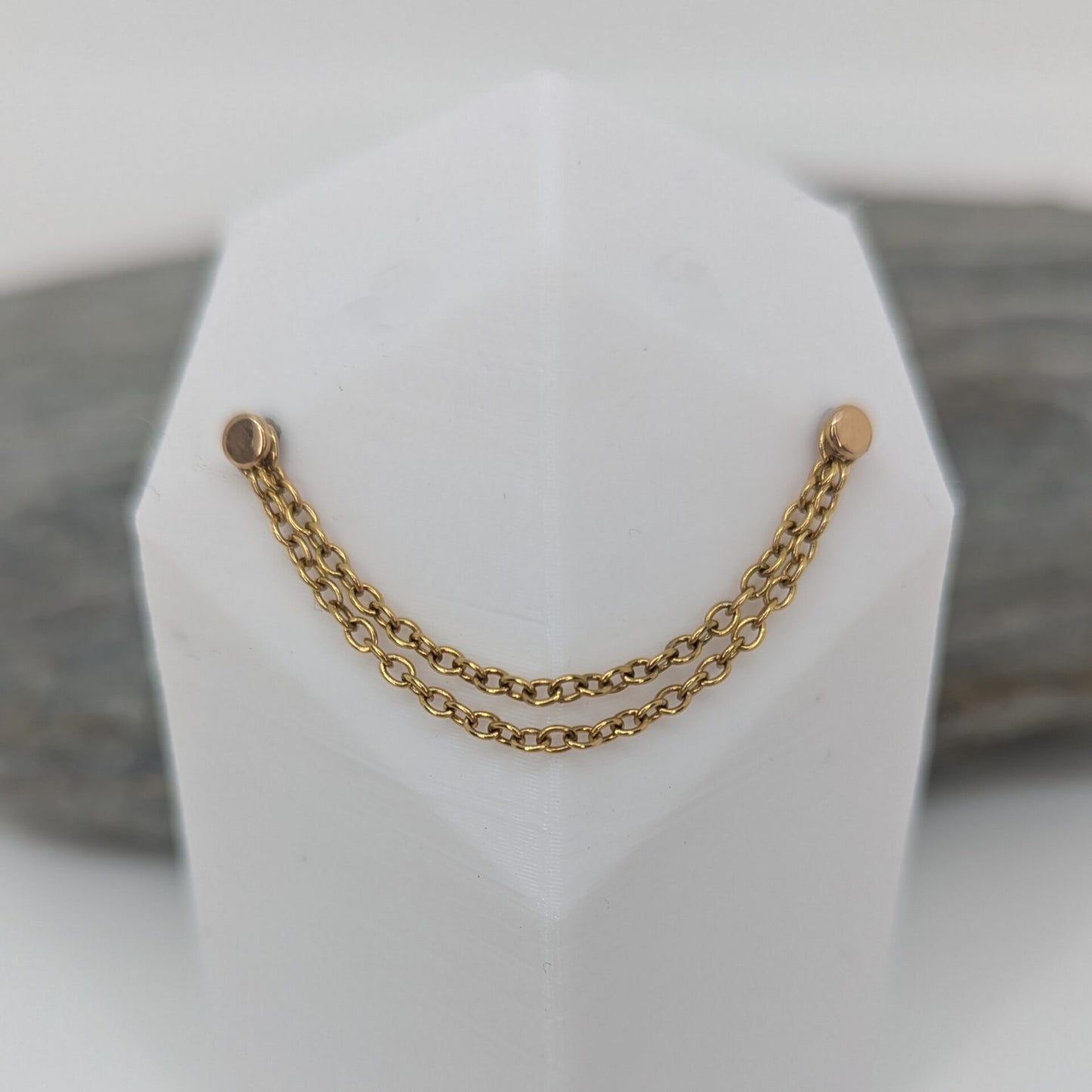 Double chain PVD gold image 0