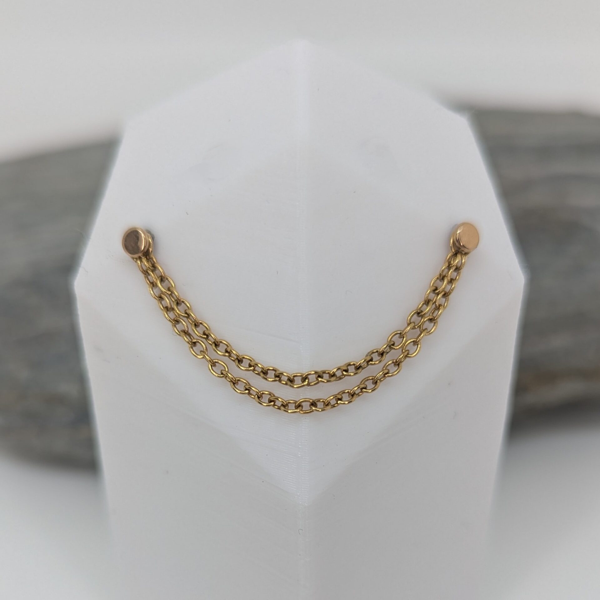 Double chain PVD gold image 0