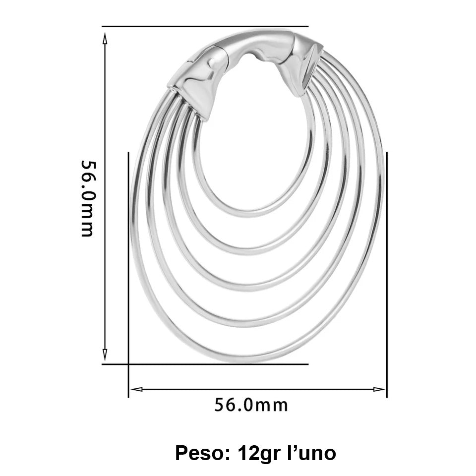 Multiple rings PVD gold image 1