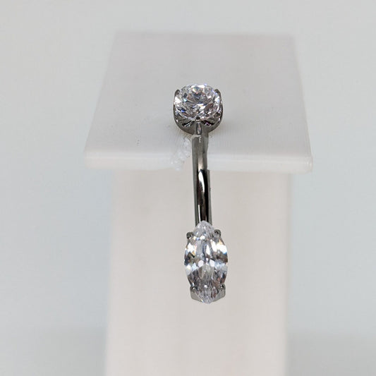 Marquise navel bar image 0