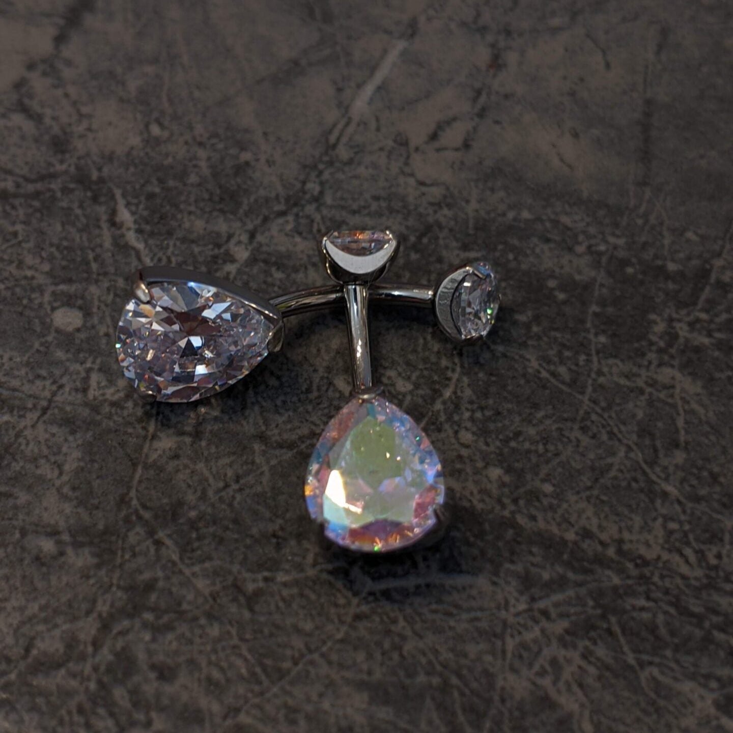 Big drop navel bar