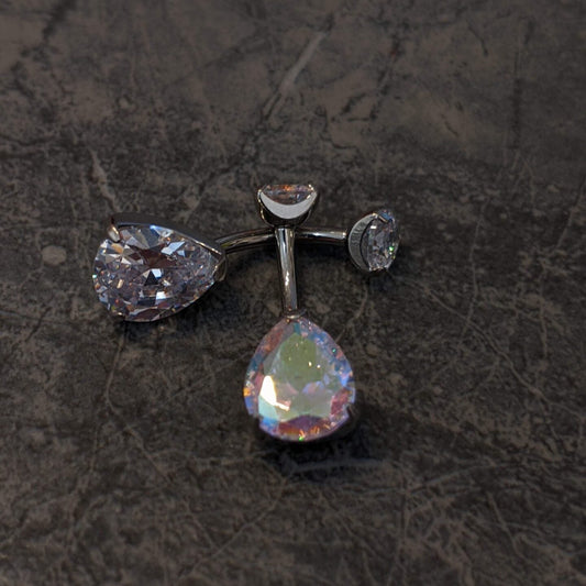 Big drop navel bar