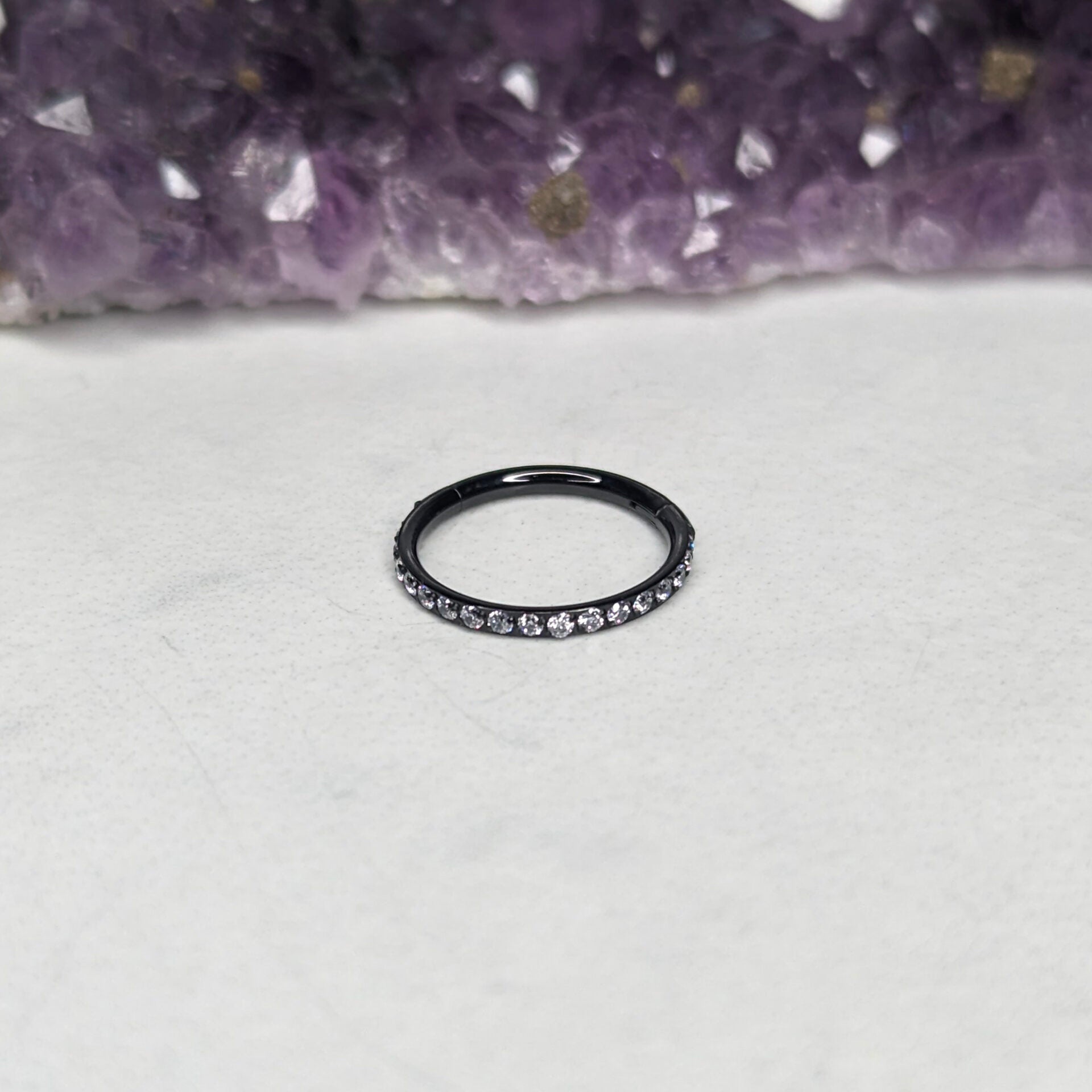 Full micro pavé clicker Black image 0
