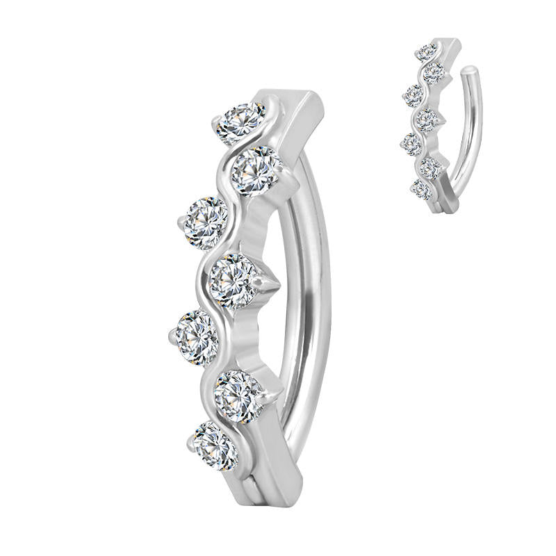 Gem navel ring