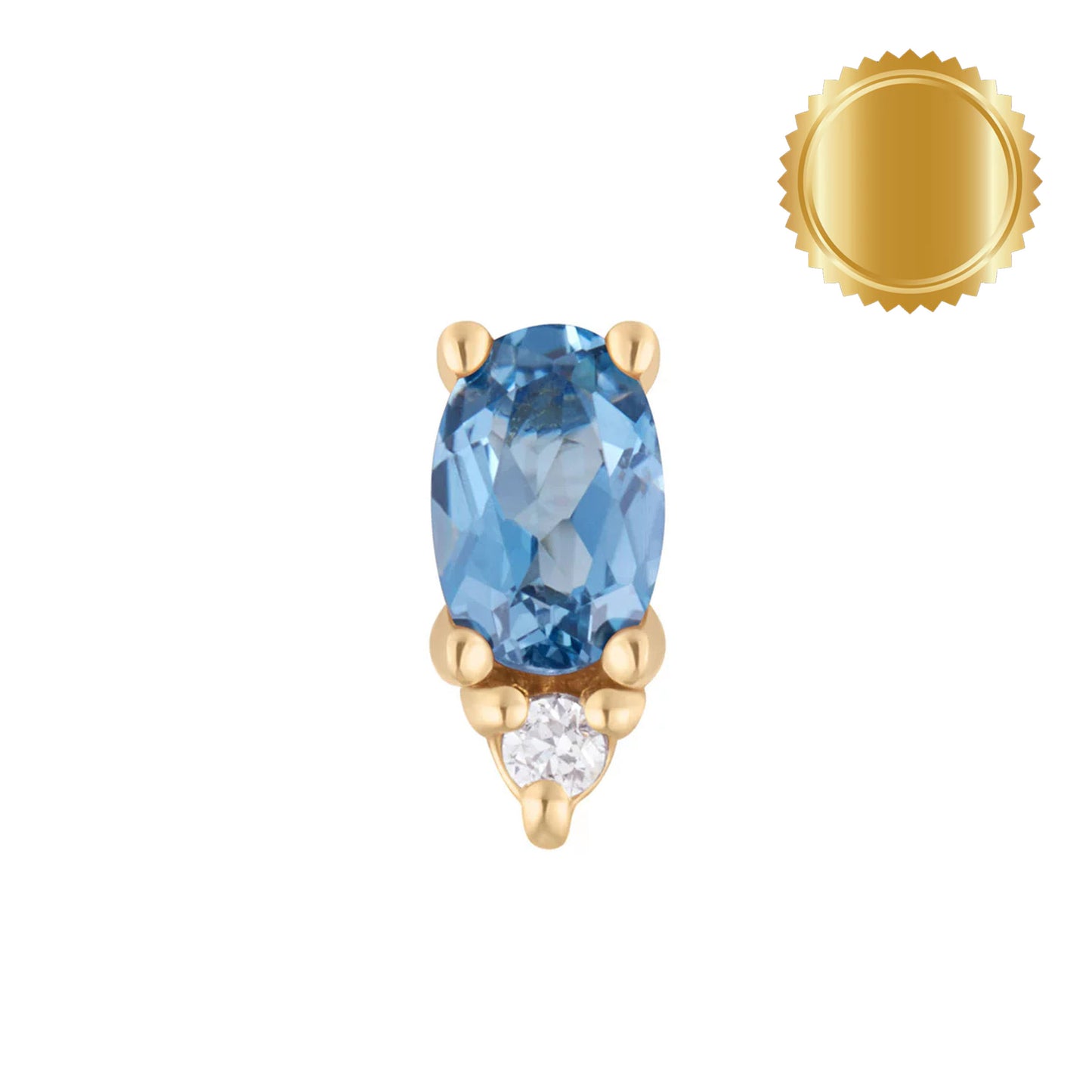 K Topaz oval