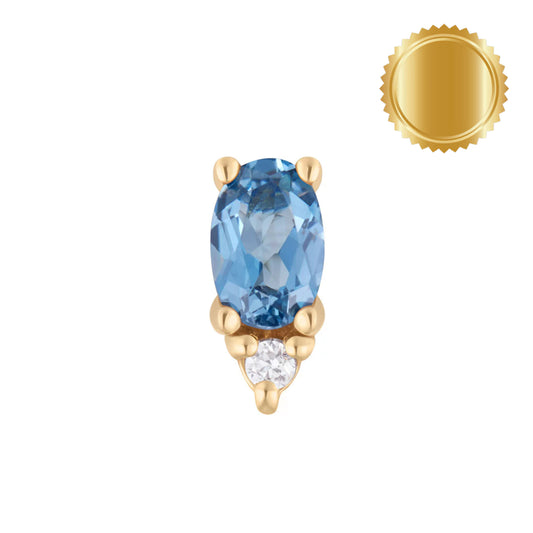 K Topaz oval
