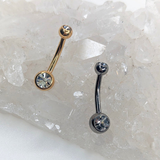 Mini classic navel bar