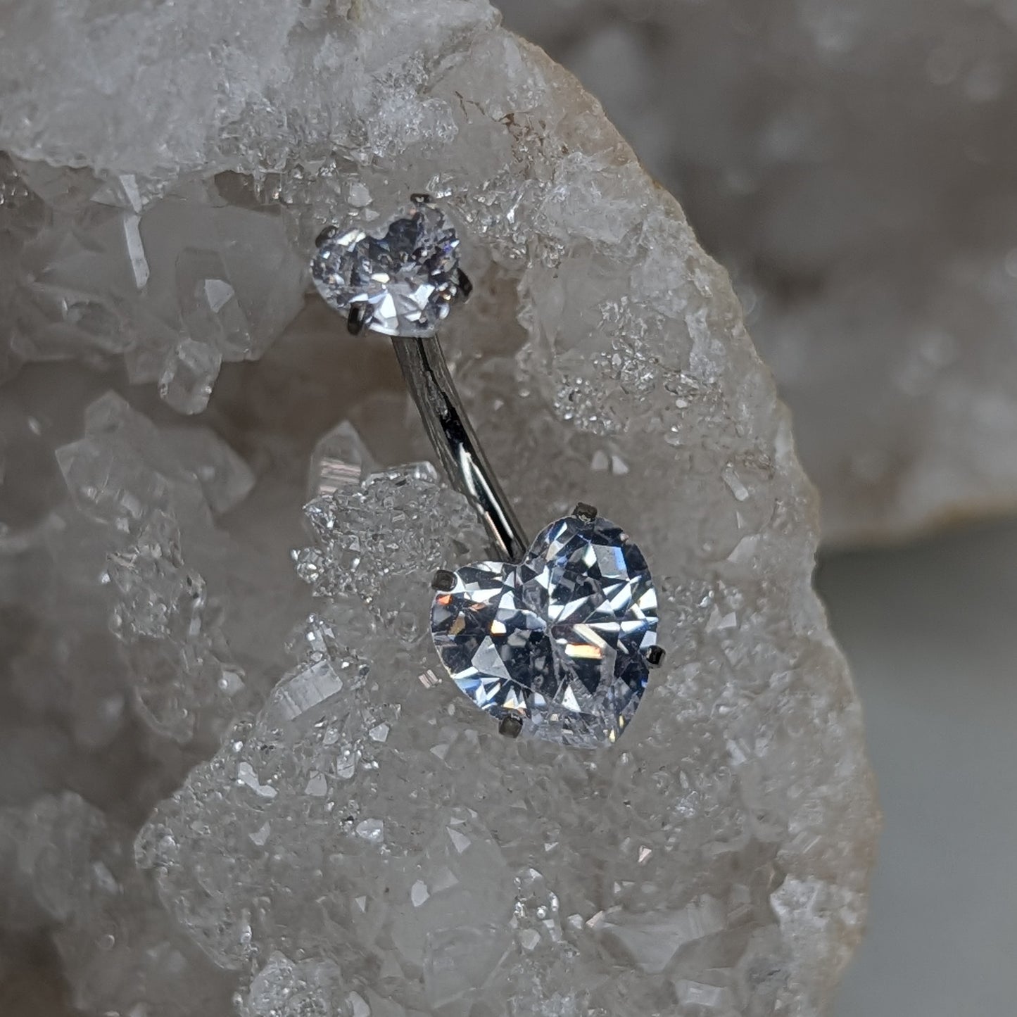 Heart Navel bar