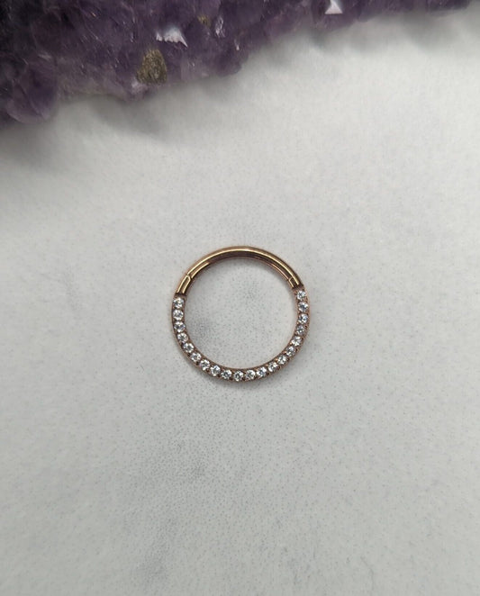 Clicker zirconi frontali Oro Rosa image 0