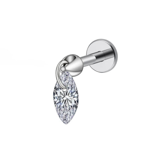 Dangling marquise THREADLESS image 0