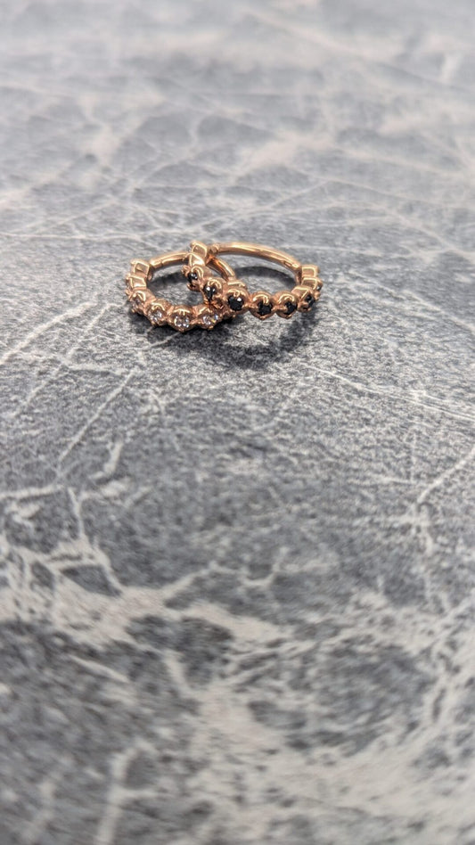 Claw gem clicker rose gold image 0