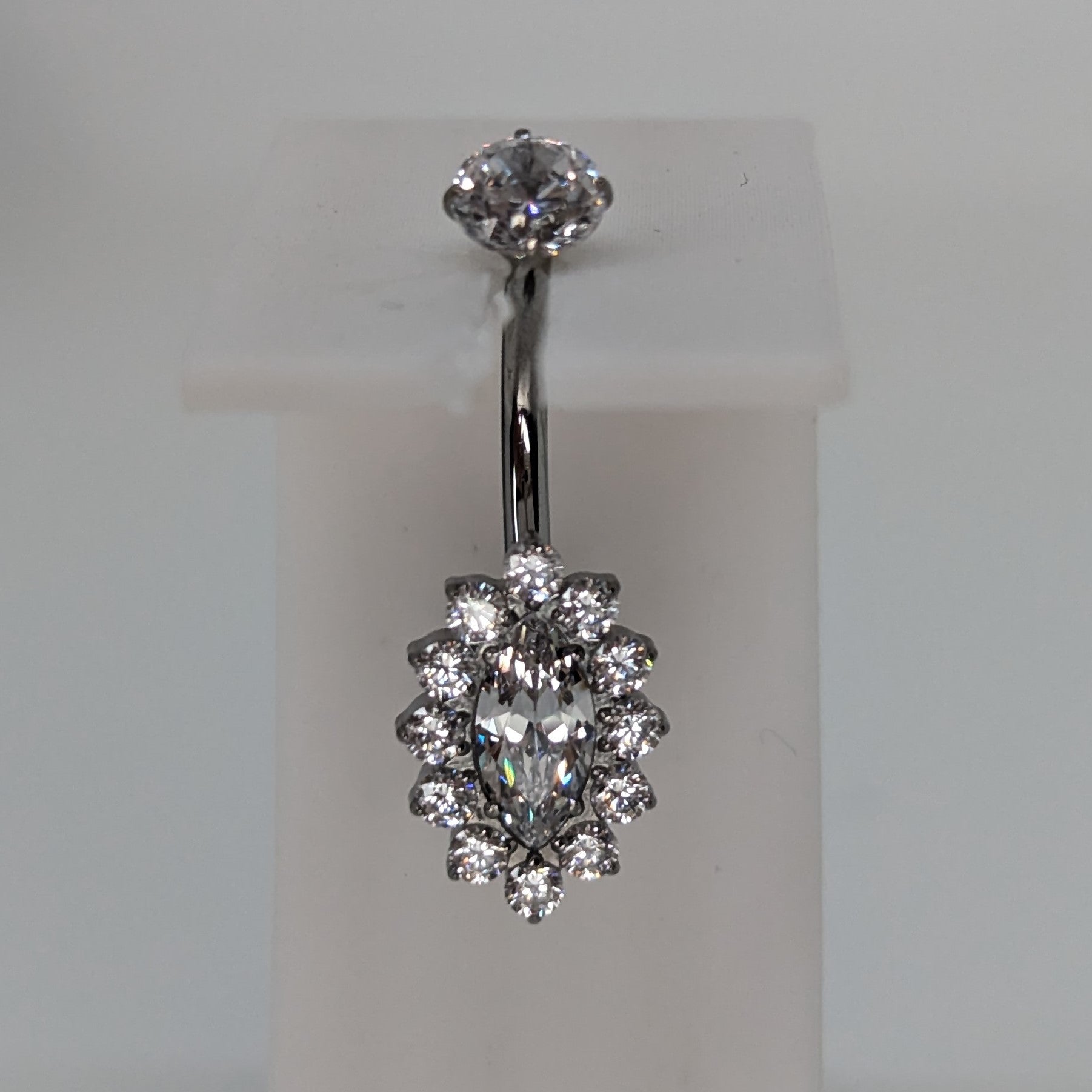 Crown navel bar image 0