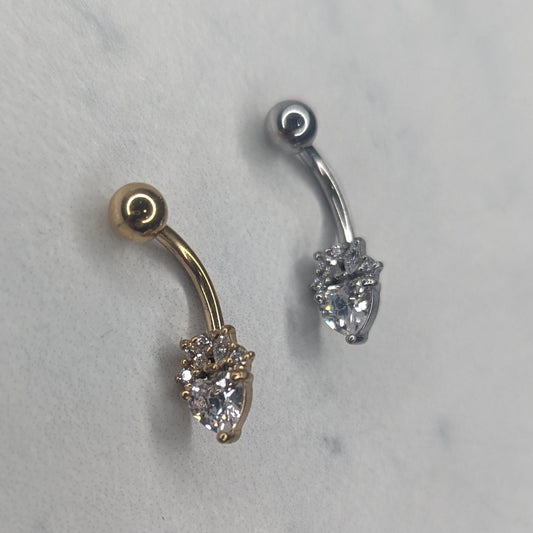 Heart navel bar image 0