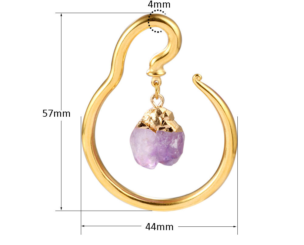 Amethist Hangers 4mm image 1
