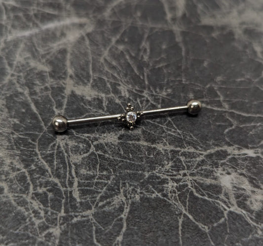 Industral barbell with central hole image 0