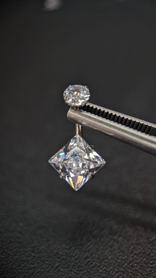 Diamond shape navel bar image 0